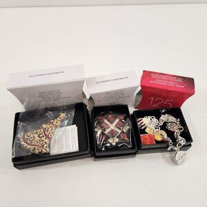 Avon Collectible Charm Bracelet & Pin Bundle 2014 2016 125th Anniversary NEW